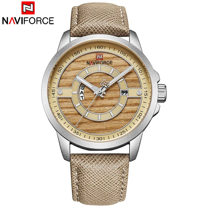 NAVIFORCE Брендовые мужские военные спортивные часы армейские камуфляжные кварцевые