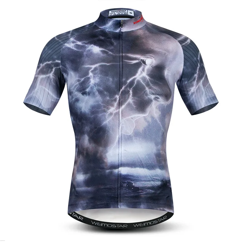 Color 14 Weimostar, 3D череп, Велоспорт, Джерси, топ, летний, для мужчин, горный велосипед, одежда, для команды, спорт, MTB, велосипед, Джерси, дышащая, велосипедная рубашка - Цвет: Color 14