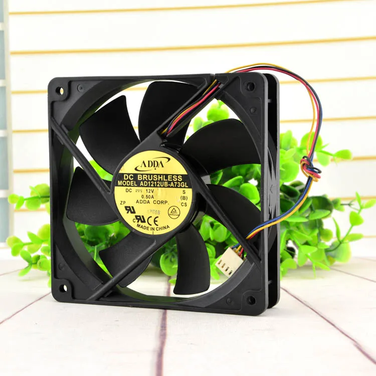 Новый оригинальный 12025 AD1212UB-A73GL 12 cm/cm 12V 0.50A вентилятор pwm материнской платы