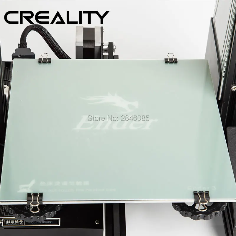 Creality 3D Съемная Платформа Горячая нагревающаяся кровать сборка поверхности стикер+ стекловолокно пластина для Ender-3 235*235*3 мм