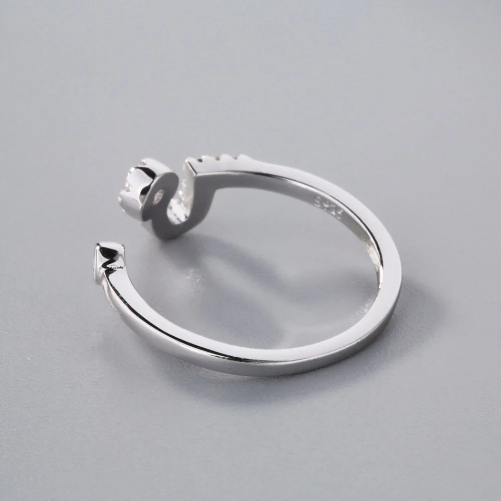 Чандлер серебряный цвет Лев созвездия кольцо для женщин Свадьба панк AAA Кристалл