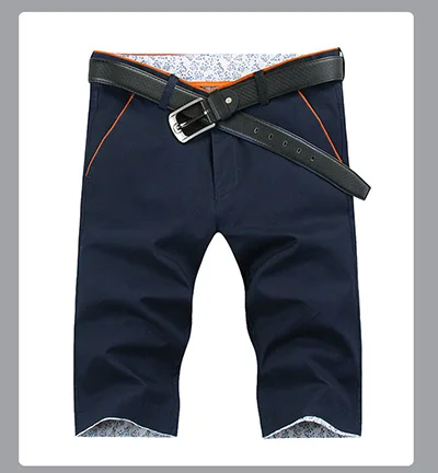 Dark blue HCXY мужские шорты летние модные брендовые мужские Шорты повседневные хлопковые тонкие мужские пляжные шорты большие размеры мужские шорты - Цвет: Dark blue