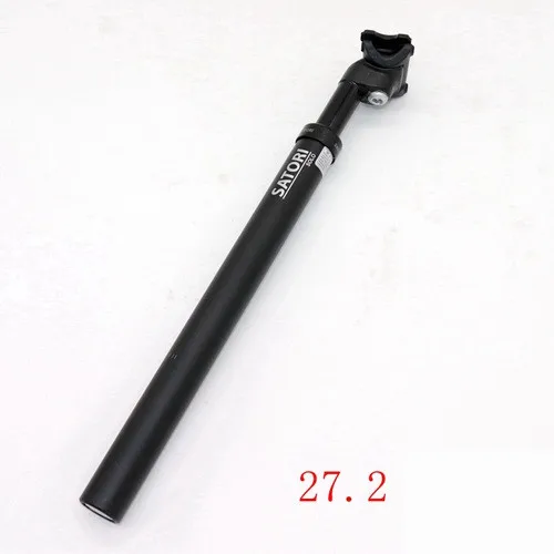 27.2 black Satori Подседельный штырь для амортизаторов для MTB велосипеда 27,2/28,6/30,1/30,4/30,9/31,6 мм X 355 мм велосипед Подседельный штырь сумка удар с переменным фокусным расстоянием - Цвет: 27.2 black
