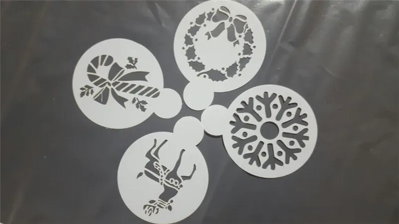 Рождественский кофе латте капучино бариста арт трафареты/торт Duster шаблоны