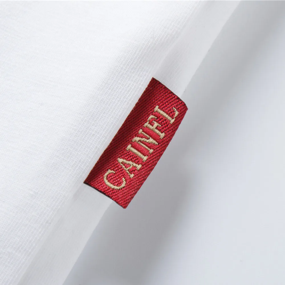 CAINFL Mens T Shirts Anti-wrinkle Cotton O-neck Casual Broadcloth Solid Print Spring Men's short sleeve t-shirt tshirt cl601 | Мужская