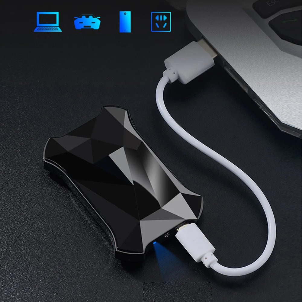 Gerui Bluetooth Phone Music Service Lighter USB Interface Charging DIY Personalized Custom LED Display Halloween Gift | Дом и сад