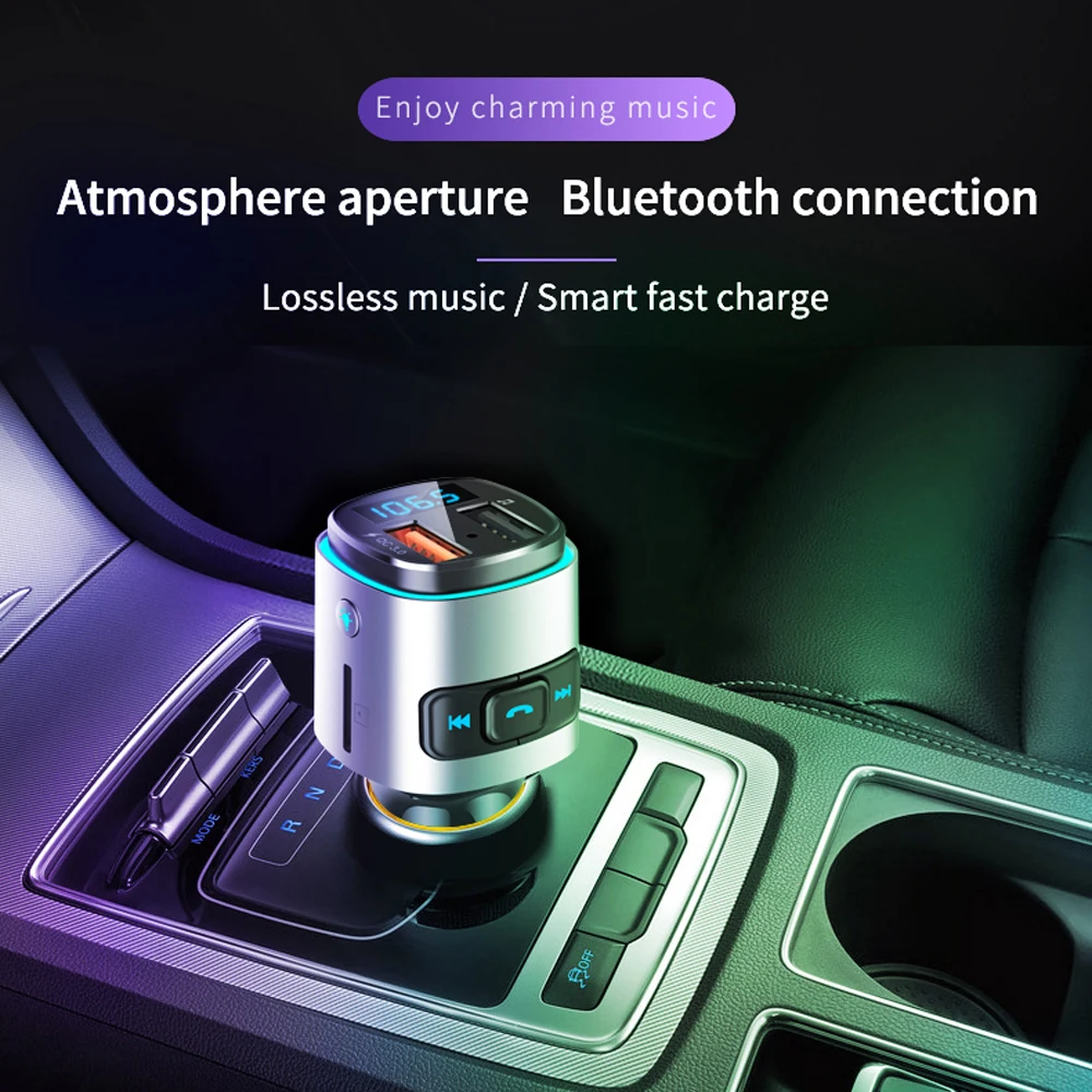 10 шт./лот BC41 автомобильный fm-передатчик беспроводная гарнитура BT4.2 комплект