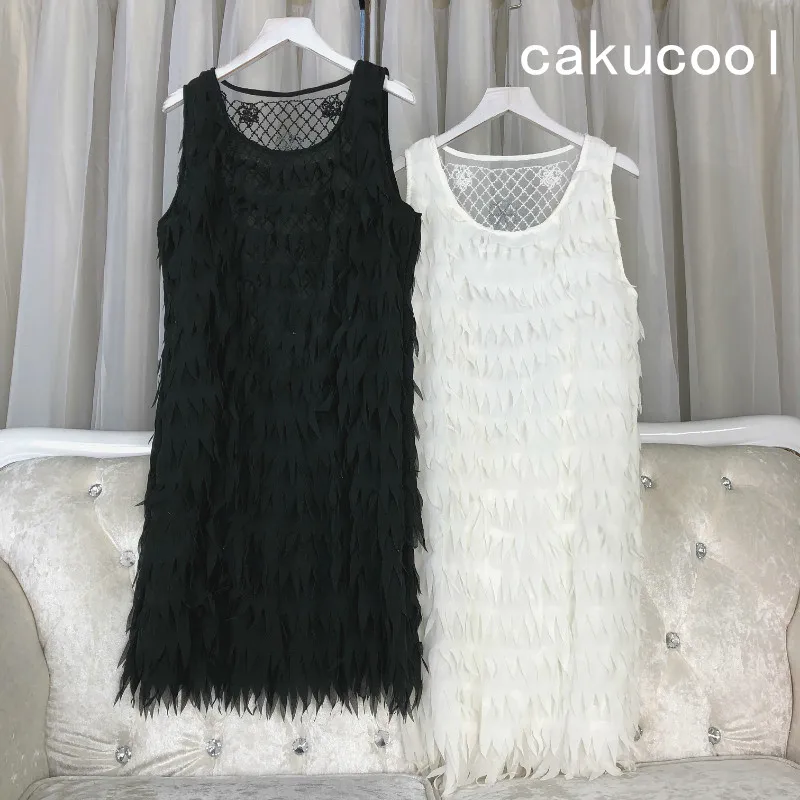 Летний сарафан Cakucool пикантное платье с открытой спиной украшенное бусинами