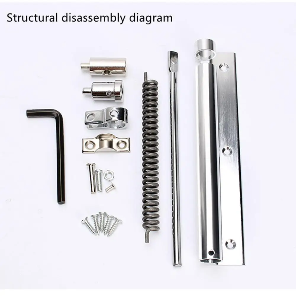 Простой Дверной доводчик Автоматический скрытый пружинный шарнир без