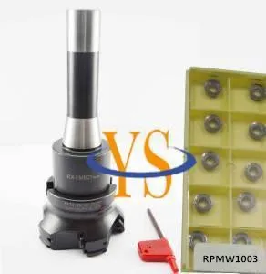Новая Концевая фреза R8 M12 FMB27 + EMR5R 80 27 6T 10 шт. концевых фрез RPMT1003|Держатель