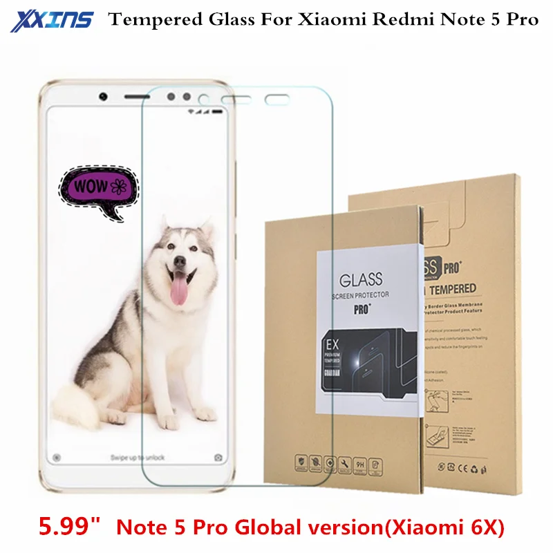 Закаленное стекло для Xiaomi 6X Redmi Note 5 Pro глобальная версия Защитное смартфона