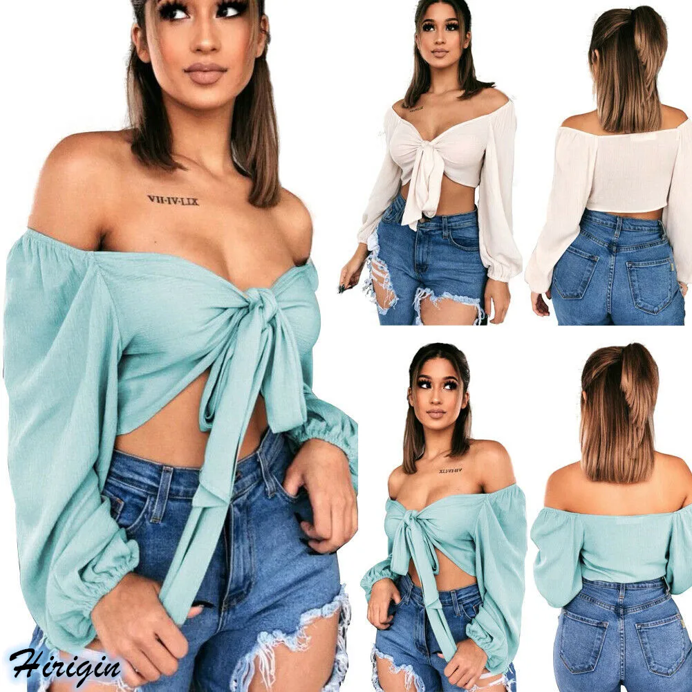 Женская блузка летняя с длинным рукавом 2019|Блузки| |