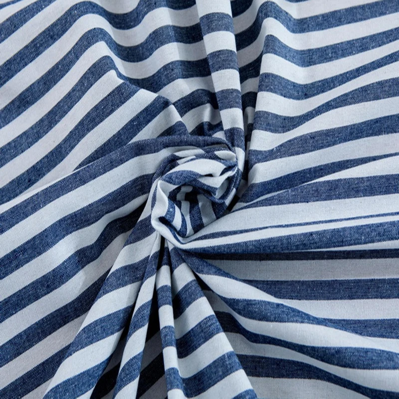 

Striped cotton and linen printed tablecloth living room table party pillowcase home textile fabric decoration factory direct2018