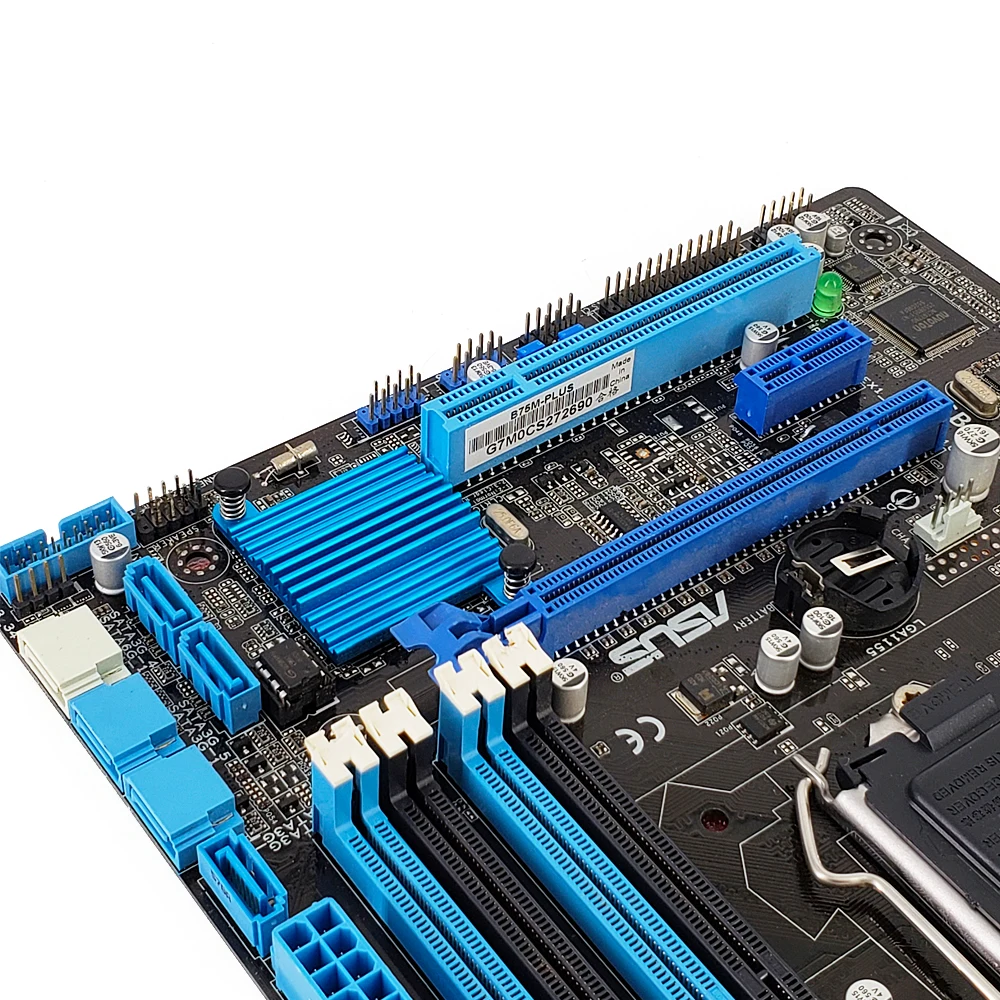 Asus B75M-PLUS настольная материнская плата B75 разъем LGA 1155 для i3 i5 i7 DDR3 32 Гб SATA3 USB3.0 DVI Micro ATX оригинальная б/у материнская плата
