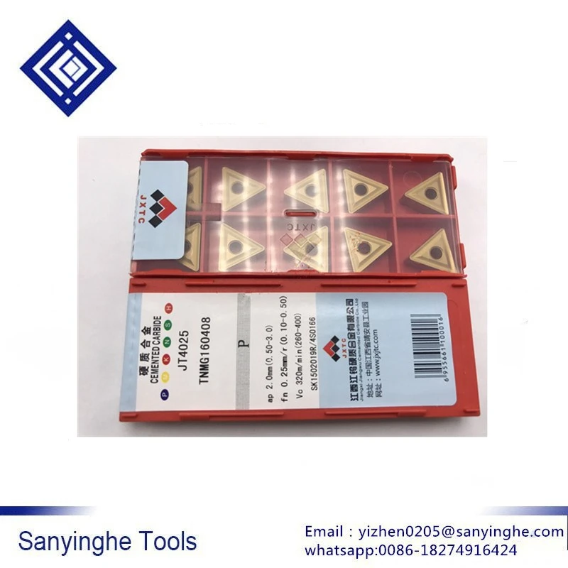 

TNMG160412 JT4025 tungsten carbide tipped turning tool/internal turning tool for cnc cast iron (10PCS/box)