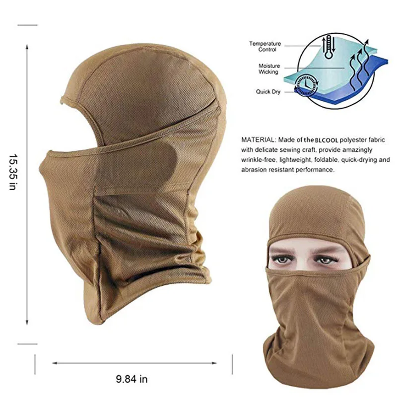 Bicycle Balaclava Full Face Mask Wargame Cycling Hunting Army Bike Military Helmet Liner Tactical Airsoft Cap