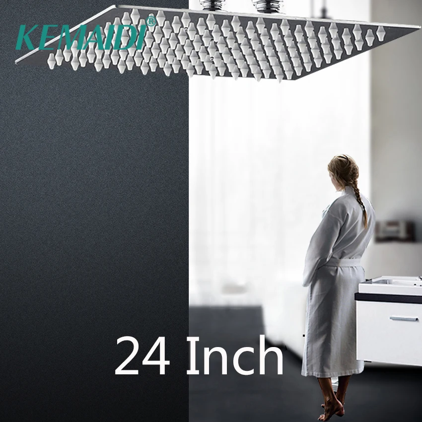 KEMAIDI Роскошная 2" 304 нержавеющая сталь новая хромированная квадратная Душевая насадка для ванной комнаты настенный набор для душа