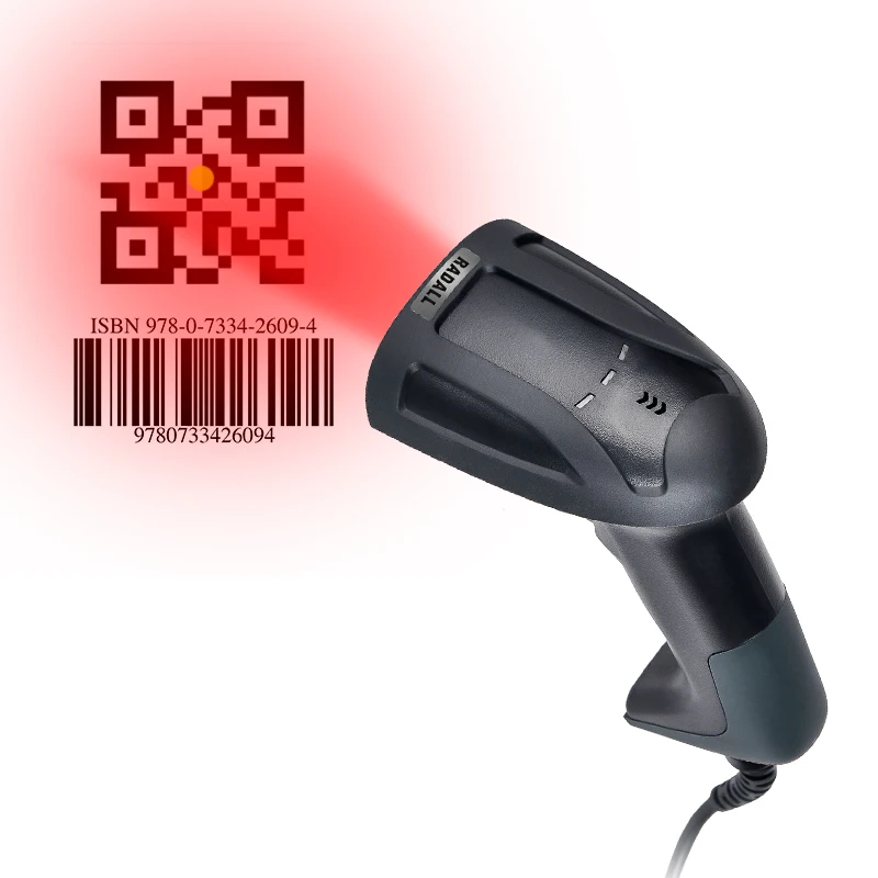 Ручной QR 2D сканер штрих кода PDF417 считыватель кодов с USB для POS sysytem