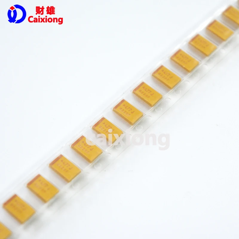 Танталовый конденсатор SMD 470 мкФ 6 3 V 7343 477J 10 шт. Тип D 2917 тайд477m006rnj | Электроника