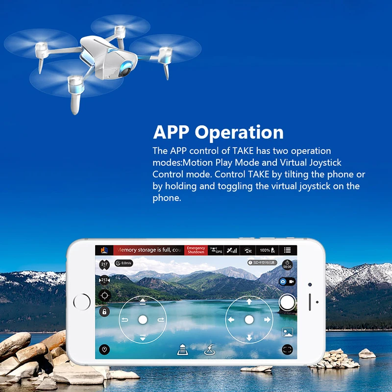 Высокая Великий занять 4 K Мода Smart Drone FPV 1080 P HD Камера gps VP позиционирования электронная стабилизация изображения Gimbal камера