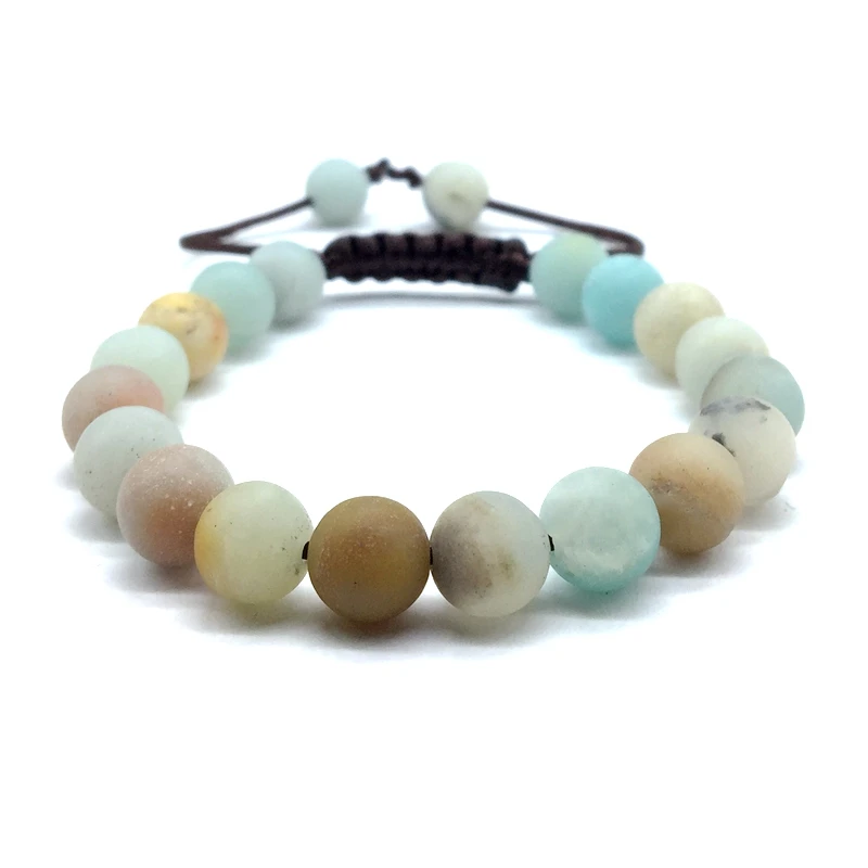 

Natural Stone Beads Bracelet Rope Cord Adjustable Woman Bangle 8 mm Size Lava Crystal Jaspers etc Drop Shipping Hand Made