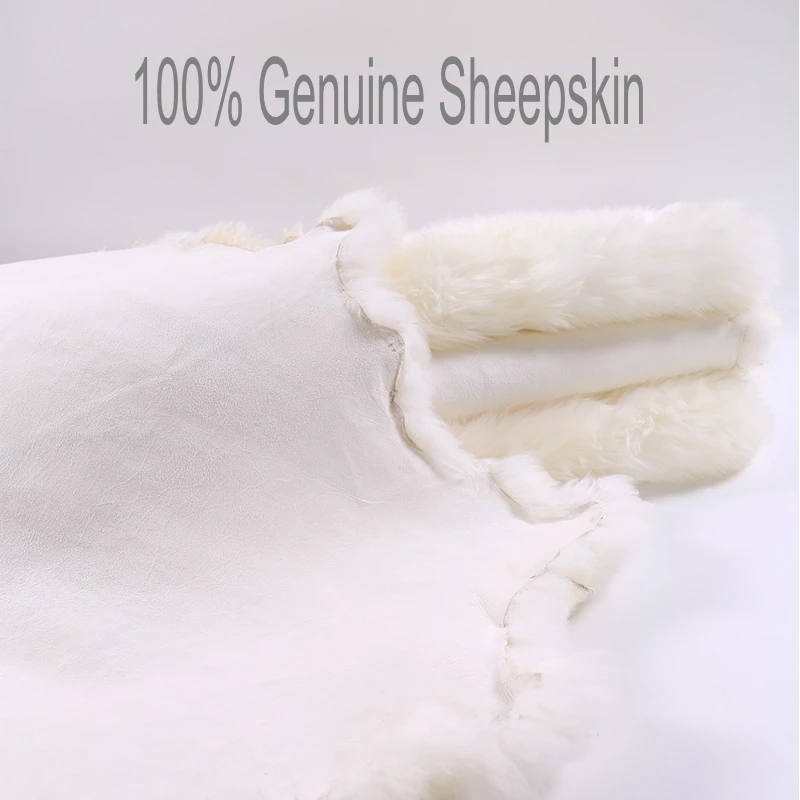 2P большой коврик из овечьей кожи для кресла-качалки зимнее бежевое белое
