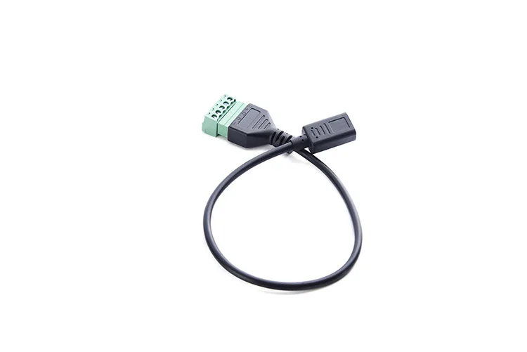 10 шт./лот USB C 3 1 Тип Female до 5 Pin разъем с щит цельный кабельный наконечник адаптер
