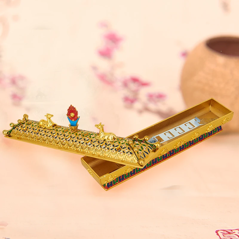 Буддистские товары золоченые цветные рисунки Восемь благоприятных лежа