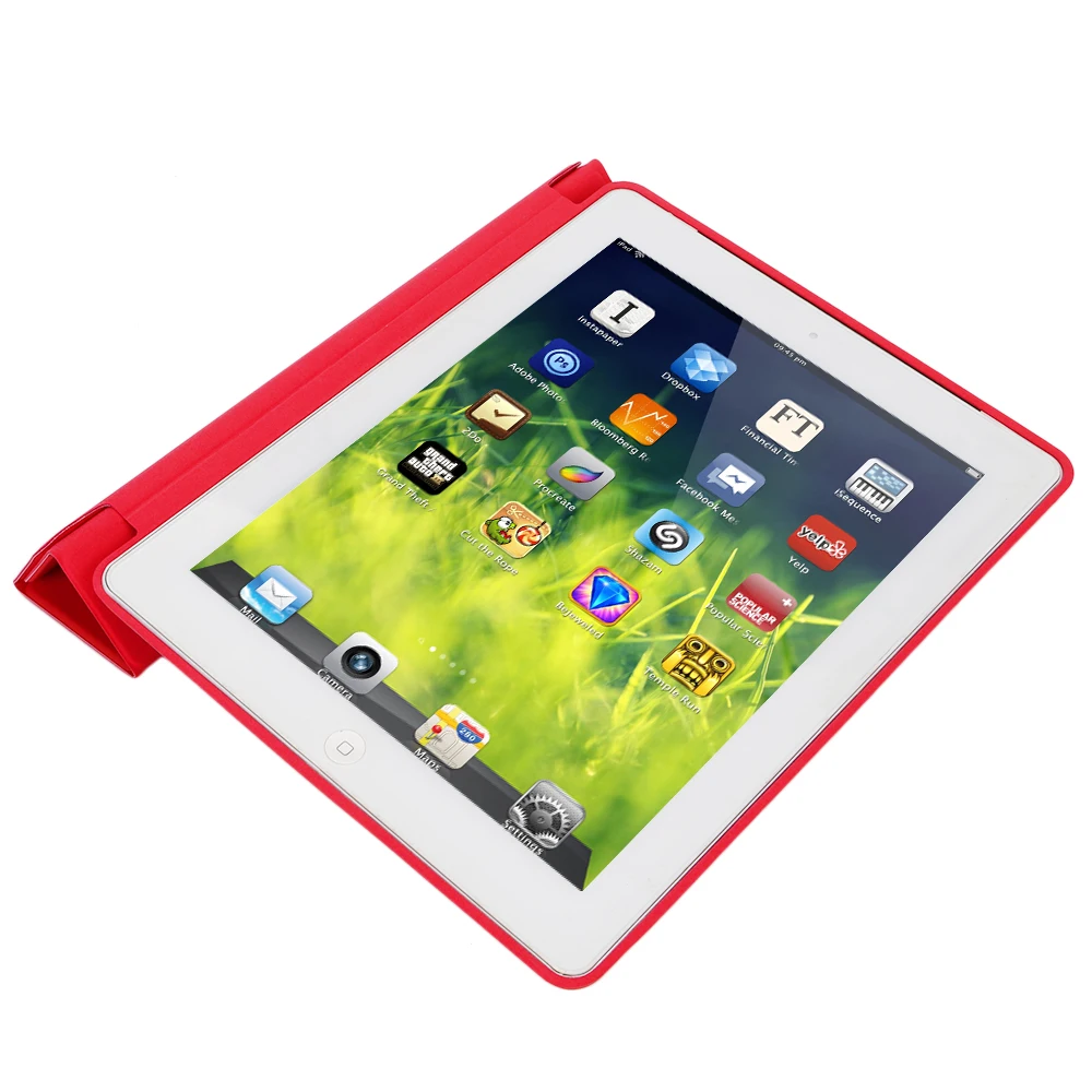 Чехол для iPad 2 3 4 Магнитный кожаный смарт чехол Apple го поколения с прорезиненным