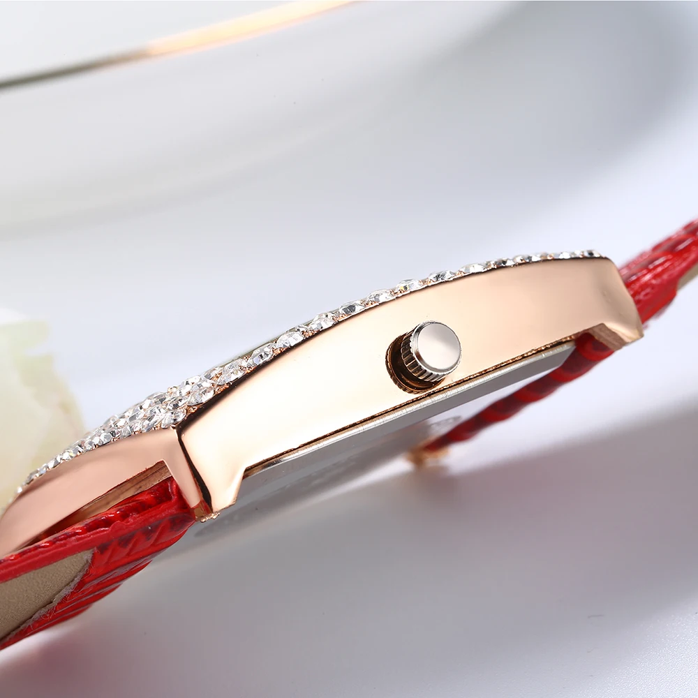 Новинка 2018 года для женщин со стразами часы Женское платье Diamond Элитный бренд