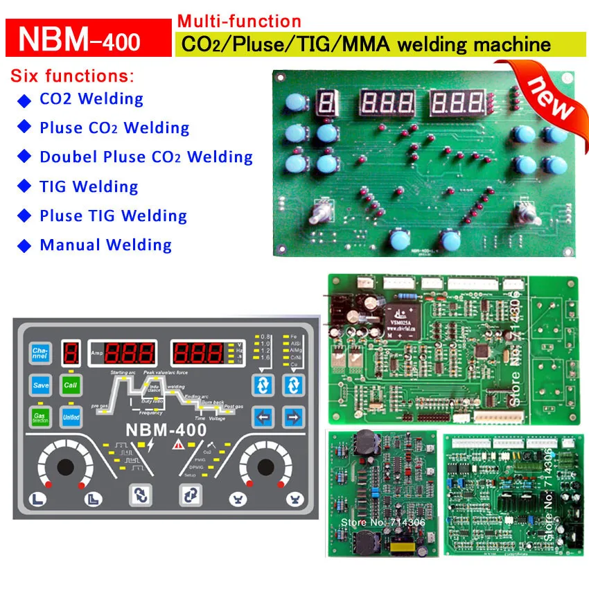 

Welding inverter board Double pluse CO2 TIG MMA of NBM500 multi-function welding control cards