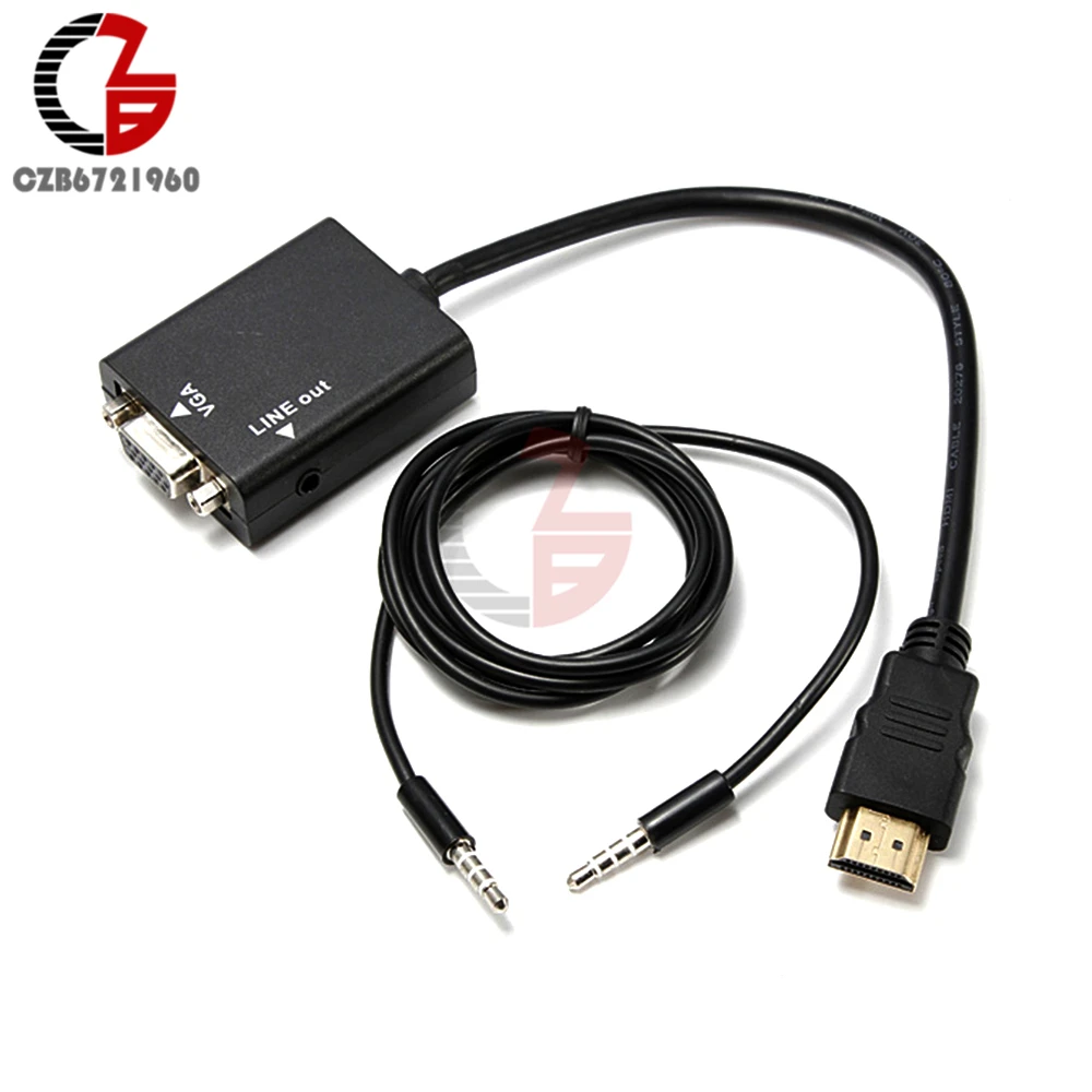 HD 1080P HDMI в VGA мультидисплей видео конвертер адаптер кабель для ПК DVD HDTV|multi display|multi