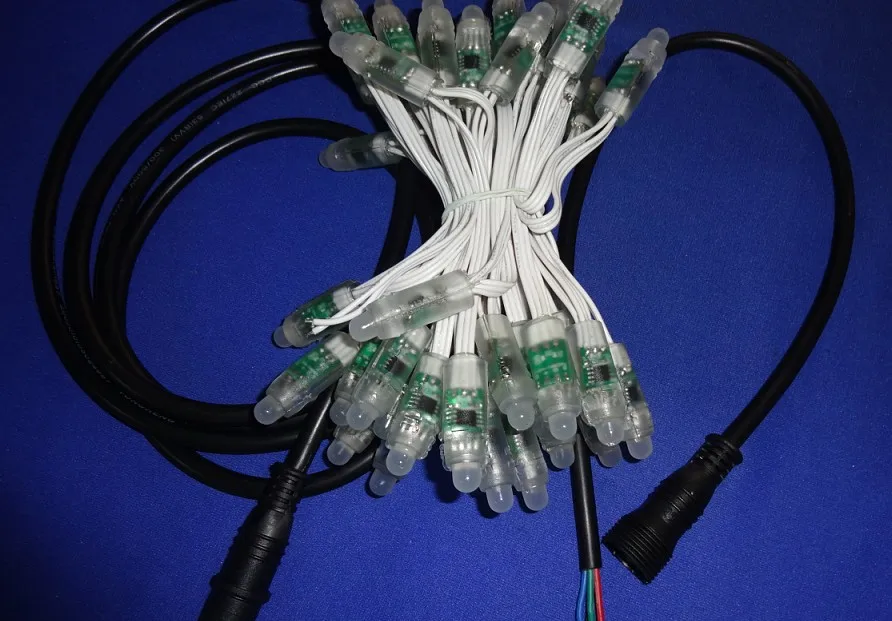 Светодиодный пиксельный светильник WS2811 вход 5 в постоянного тока IP68 12 мм входной