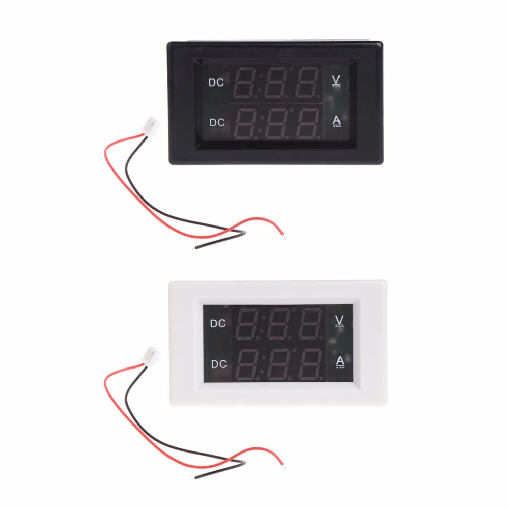 

DC 600V 20A Dual Digital Voltmeter Ammeter Volt Amp Tester Gauge Meter Red+Green LED Tester Tools-