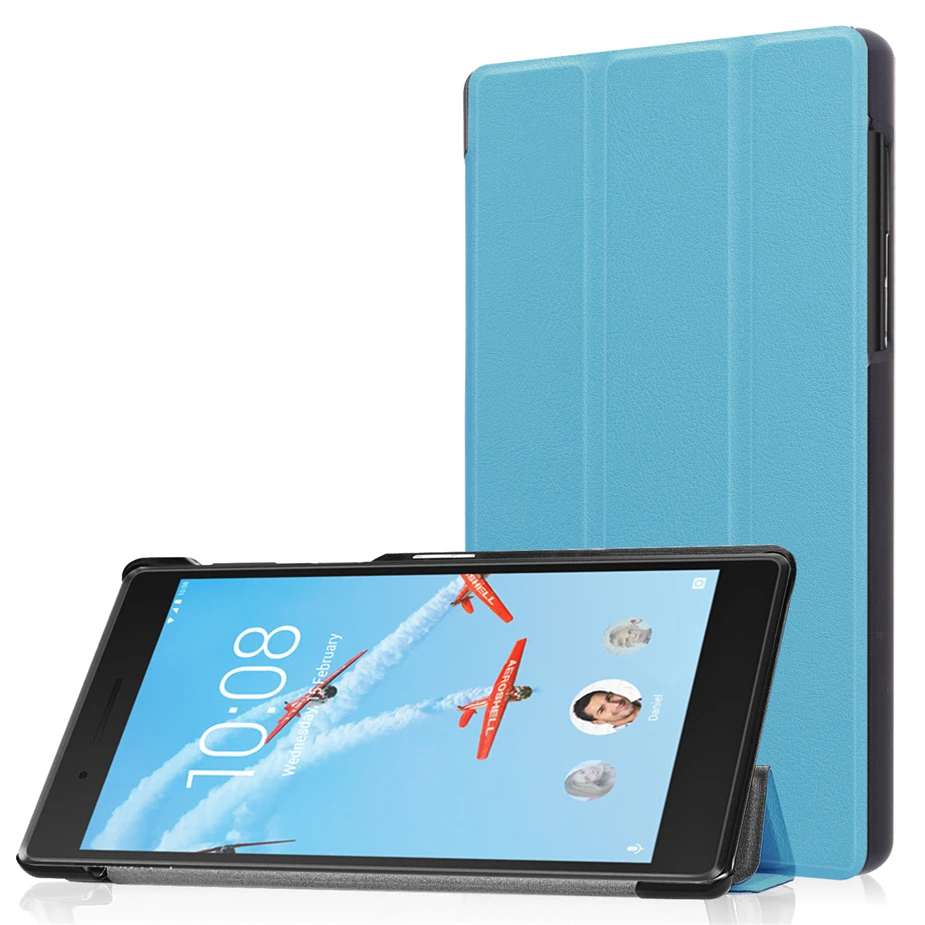 Чехол из ПУ для lenovo Tab4 Tab 4 7 дюймов TB-7504 TB-7504F для lenovo Tab 7 TB-7504X() Smart Cover