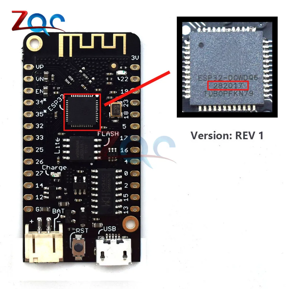 Макетная плата WeMos Lite V1.0.0 с Wi Fi и Bluetooth антенна ESP 32 ESP32 CH340 CH340G Rev1 MicroPython 4MB Micro USB для