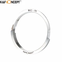 kf concept for m42 pk camera lens adapter ring of metal fit for m42 screw mount lens to for pentax k mount camera body