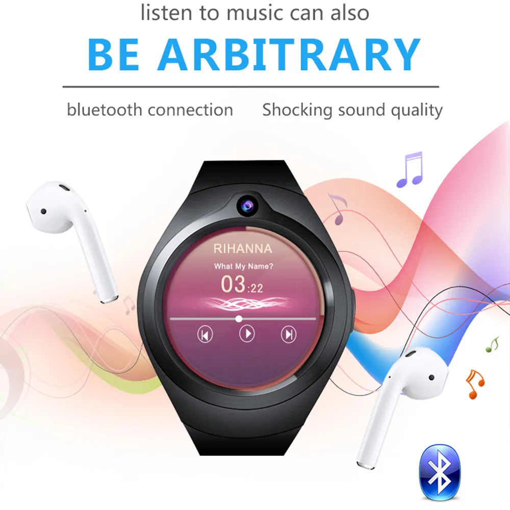 HIPERDEAL S216 3g gps Смарт-часы 1,3 дюймов Android 5,1 MTK6580 1. 3g Гц 512M+ 8G Смарт-часы BT 4,0 с Камерой 5,0 МП устройства# M
