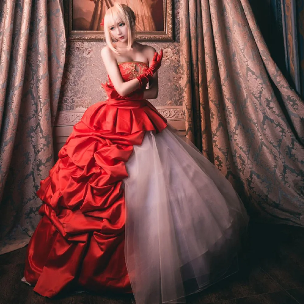 Женский длинный костюм для косплея Fate Night/Fate Zero вечернее платье на 10 лет|dress night