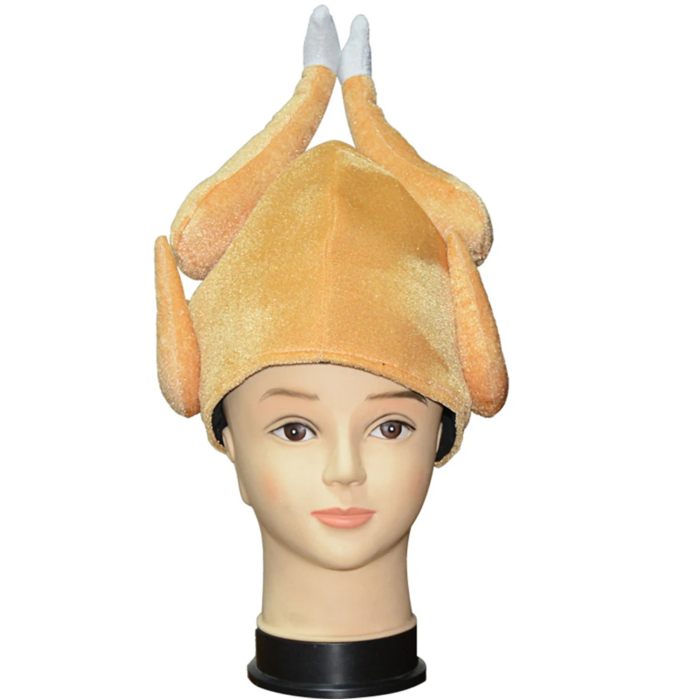 2019 Funny Turkey Chicken Leg Hat Carnival Thanks Giving Day Cap Festival Supplies | Мужские шапки