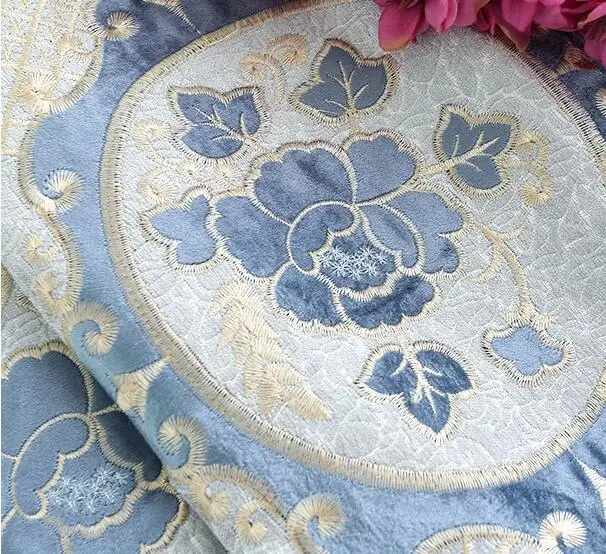 Curtain Роскошная Европейская вышитая БАЛДАХИНА занавеска для окна гостиной водорастворимый Тюль украшение дома - Цвет: Curtain