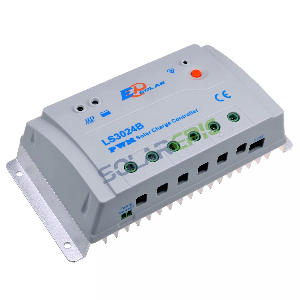 30A Epever LandStar PWM общий положительный Контроллер заряда на солнечной батарее 12В/24В