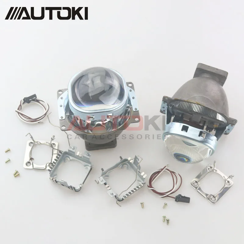 Autoki 3 дюйма Koito Q5 Bi xenon объектив проектора квадратный с крышкой для использования