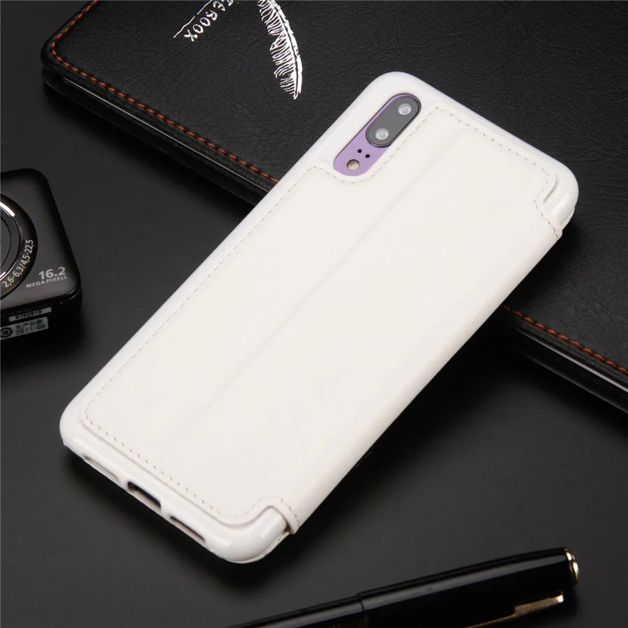 Кожаный чехол кошелек с откидной крышкой для карт Huawei P9 P10 P20 plus Роскошный