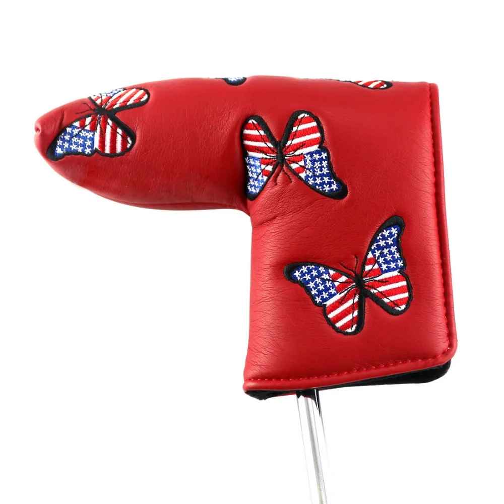 High Quality Golf Putter Covers with Butterfly USA flag Embroidered Pattern | Спорт и развлечения