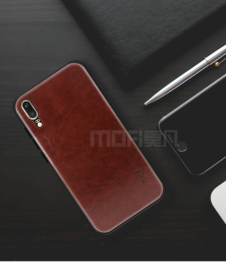 MOFi PU кожа+ чехол из термополиуретана и поликарбоната для huawei P20 5," чехол для телефона полная Защита задняя крышка для huawei P20 чехол