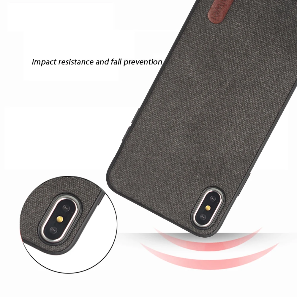 

for iPhone Xs Max Case Fashion Ultra Thin Phone Case Fabric Silicone Back Cover for iPhone Xs Max Coque Capa Mobile Phone shell