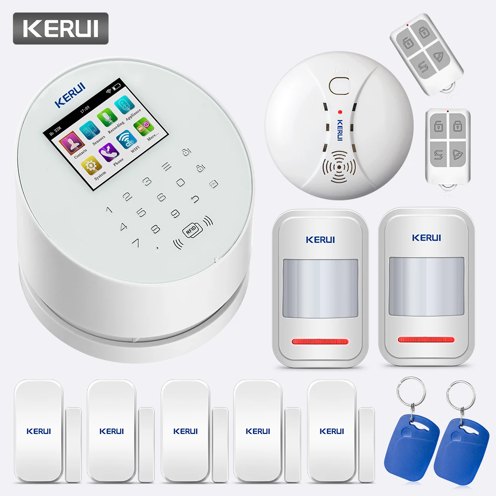KERUI W2 2 4 дюймовый TFT цветной экран 433 МГц Беспроводная Частота GSM 850/900/1800/1900 Wifi