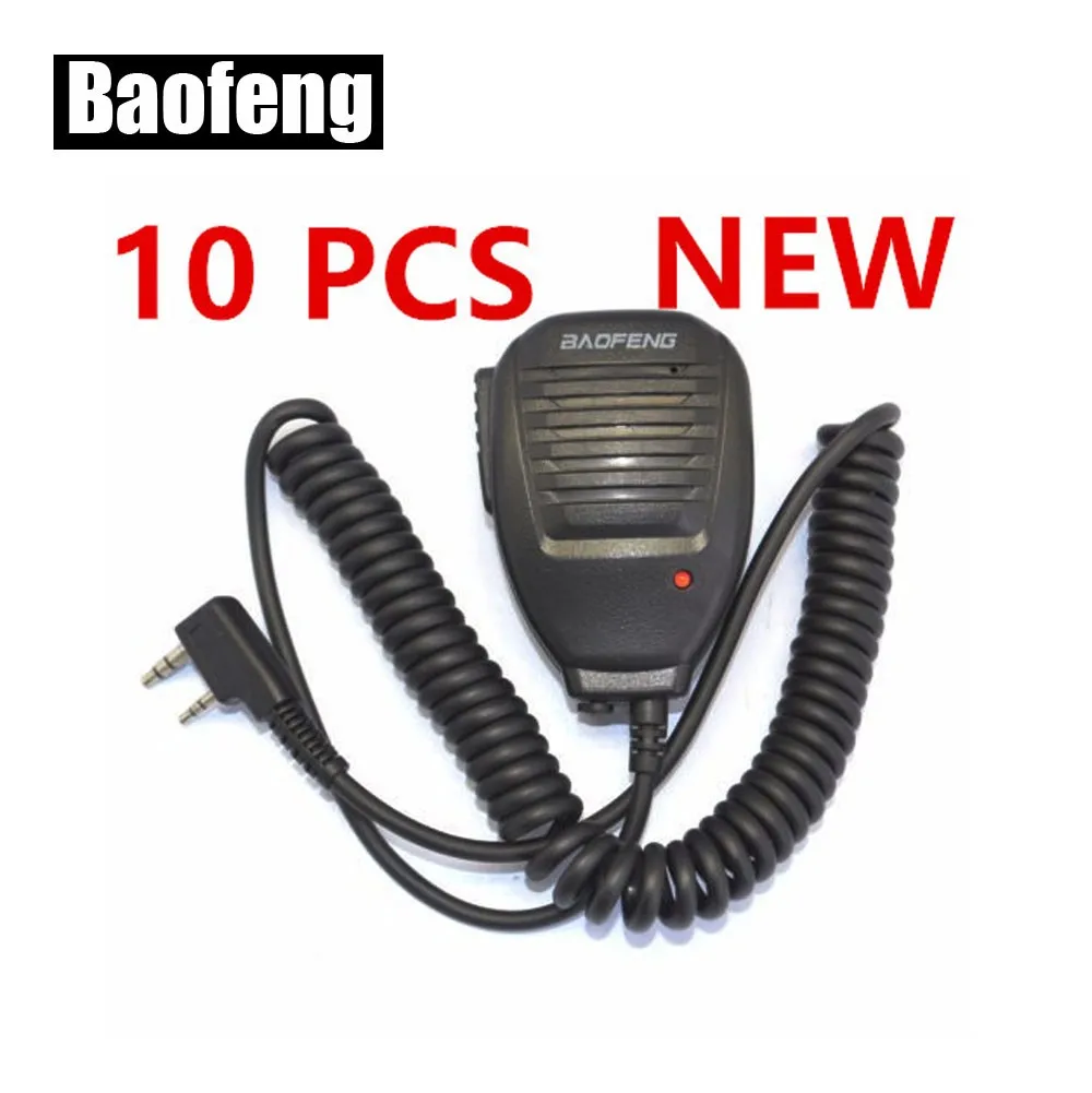 구매 BAOFENG-햄 양방향 라디오 워키 토키 UV5R GT3 888s 스피커 마이크, 10 피스