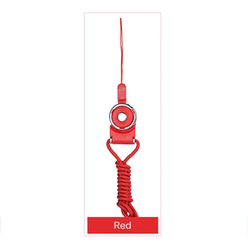 Red Многофункциональные ремешки для мобильных телефонов, веревка для iPhone, samsung, цветные, съемные, нейлоновые, с ремешком на шею, украшение для телефона - Цвет: Red